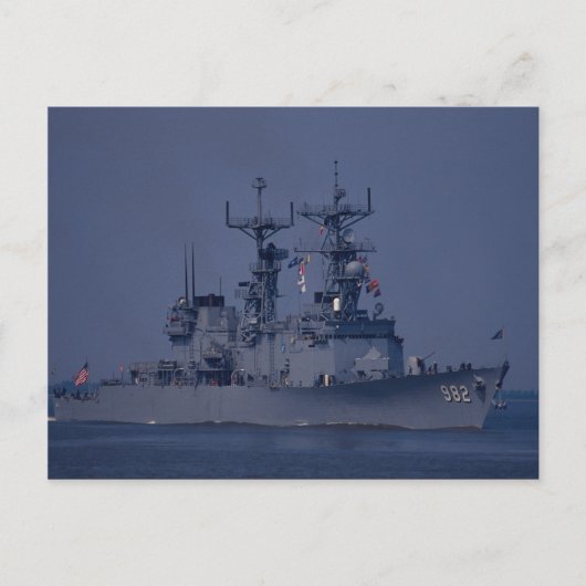 USS Nicholson", Zerstörer aus der Fichtenklasse Postkarte (Vorderseite)