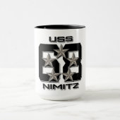 USS NIMITZ 5 STAR BLACK Tasse (Zentrum)
