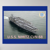 USS Nimitz CVN-68 Poster (Vorne)