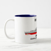 USS Nitze, DDG-94, Termine für die Anpassung Zweifarbige Tasse (Links)