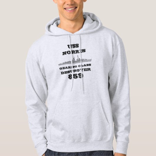 USS Norris (DD-859) Hoodie (Vorderseite)