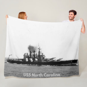 USS NORTH CAROLINA FLEECEDECKE
