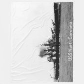 USS NORTH CAROLINA FLEECEDECKE (Vorderseite)