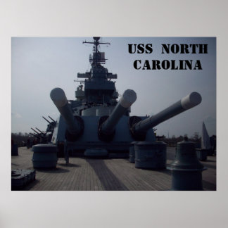 USS North Carolina Poster