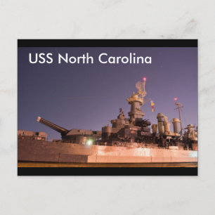 USS North Carolina Postkarte