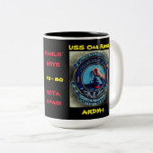 USS Oak Ridge Rawls' Boys Cup Zweifarbige Tasse (VorderseiteRechts)