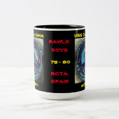 USS Oak Ridge Rawls' Boys Cup Zweifarbige Tasse (Mittel)