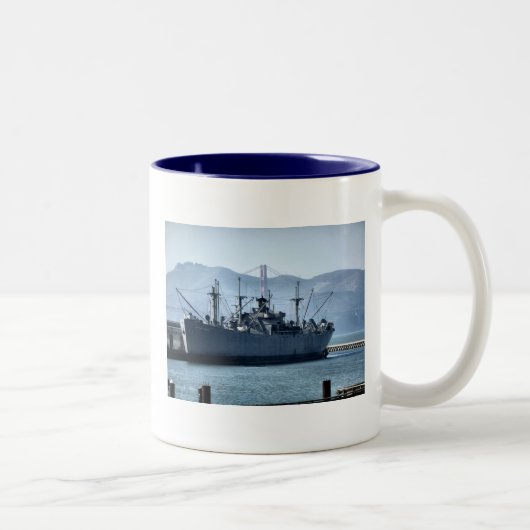 USS O'Brien Zweifarbige Tasse (Rechts)