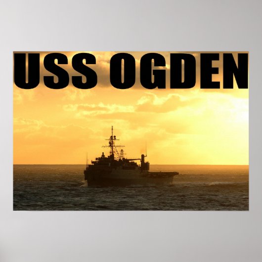 USS OGDEN POSTER (Vorne)