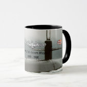 USS Ohio (SSBN-726) Tasse mit Background Foto (VorderseiteRechts)