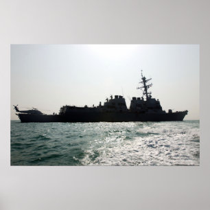 USS Oscar Austin (DDG 79) Poster