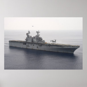 USS Peleliu (LHA 5) Poster