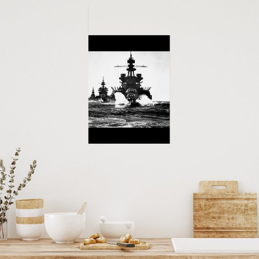 USS PENNSYLVANIA und Schlachtschiff von_War Image Poster (Küche)