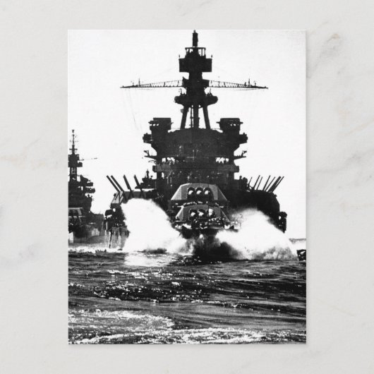 USS PENNSYLVANIA und Schlachtschiff von_War Image Postkarte (Vorderseite)
