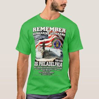 USS Philadelphia SSN690 U-Boot-Veteranen T-Shirt