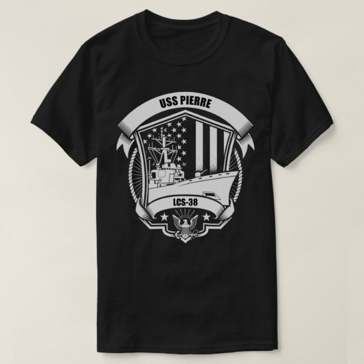 USS Pierre LCS38  T-Shirt (Design vorne)