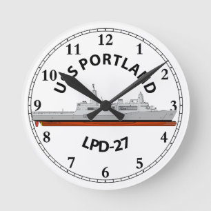 USS PORTLAND, LPD-27, SAN ANTONIO RUNDE WANDUHR