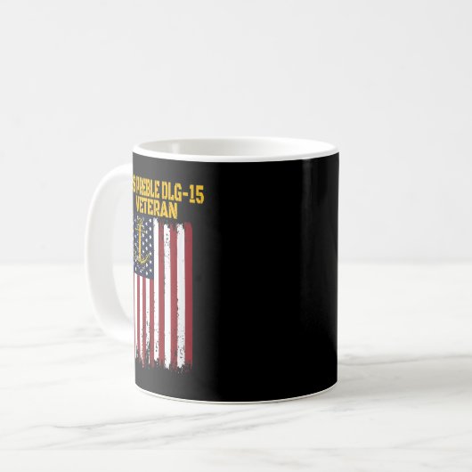 USS Preble DLG-15 Zerstörer Veteran's Day Veteran' Kaffeetasse (Vorderseite Links)