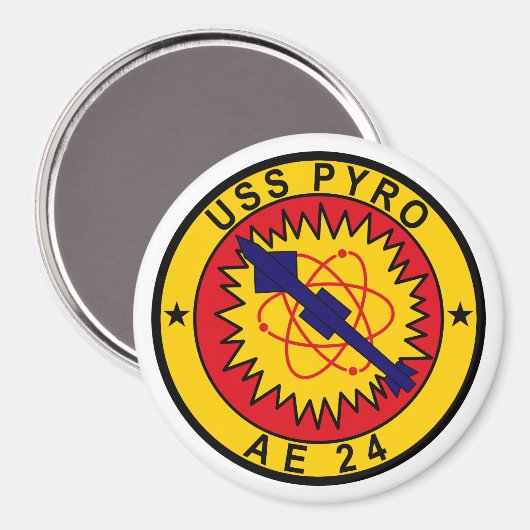 USS Pyro AE-24 Magnet (Vorderseite/Rückseite)