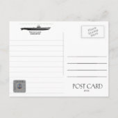 USS QUILLBACK SS-424 SUBMARINE - POSTCARD POSTKARTE (Rückseite)