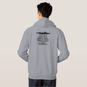 USS Radford (DD/DDE-446) Hoodie (Schwarz voll)