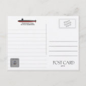 USS RICHARD B. RUSSELL SSN-687 SUBMARINE Postkarte (Rückseite)