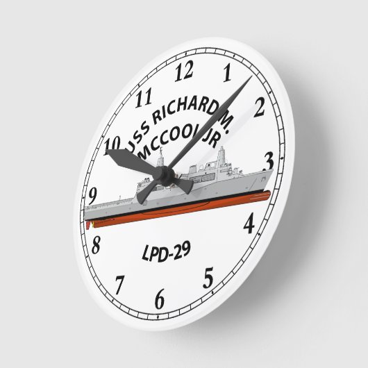 USS RICHARD M MCCOOL JR , LPD-29, SAN ANTONIO, RUNDE WANDUHR (Winkel)