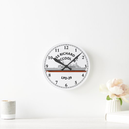 USS RICHARD M MCCOOL JR , LPD-29, SAN ANTONIO, RUNDE WANDUHR (Zuhause)