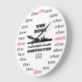 USS Ross (DD-563) Große Wanduhr (Winkel)