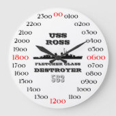 USS Ross (DD-563) Große Wanduhr (Vorderseite)