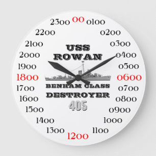 USS Rowan (DD-405) Große Wanduhr