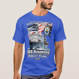 USS Rushmore LSD47 Marine Dock Landing Ship T-Shirt