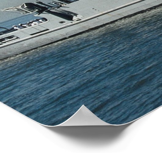 USS Safeguard", Bergungsschiff Poster (Ecke)