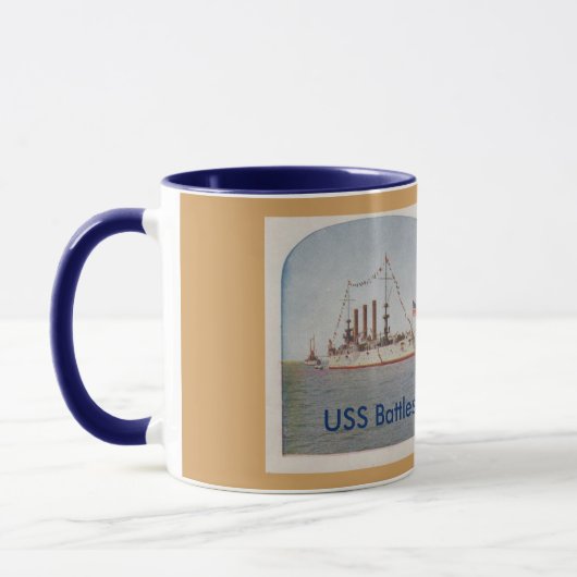 USS-Schlachtschiff Ohio (BB12) Tasse (Links)