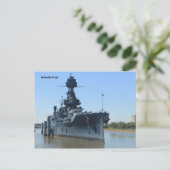 USS Schlachtschiff Texas Postkarte (Stehend Vorderseite)