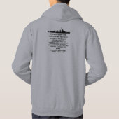 USS SCHNELL (DD-490) HOODIE (Rückseite)