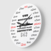 USS Sigourney (643) Große Wanduhr (Winkel)