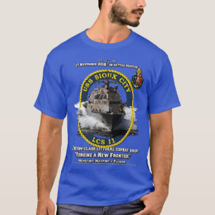 USS Sioux City LCS11 Freedom-Klasse-Kampfschiff T-Shirt