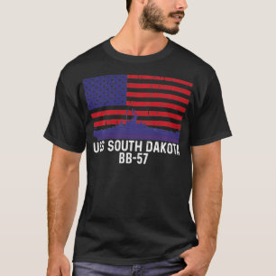 USS South Dakota BB57 Battleship Vintag American T-Shirt