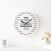 USS Southerland (DD / DDR 743) Große Wanduhr (Zuhause)