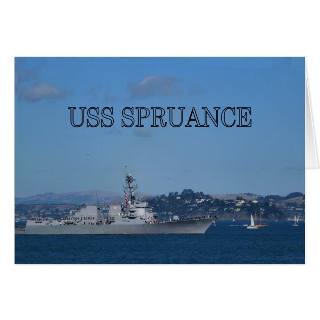 USS Spruance (Vorderseite (Horizontal))