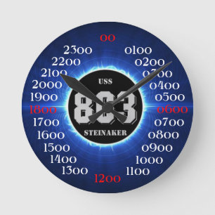 USS Steinaker (DD/DDR/DD-863) Runde Wanduhr