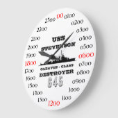 USS Stevenson (DD-645) Große Wanduhr (Winkel)