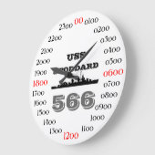 USS Stoddard (DD-566) Große Wanduhr (Winkel)