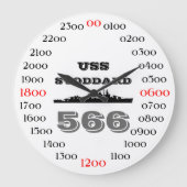 USS Stoddard (DD-566) Große Wanduhr (Vorderseite)