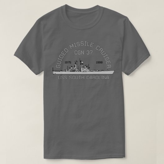 USS SÜDCAROLINA CGN 37 T-Shirt (Design vorne)