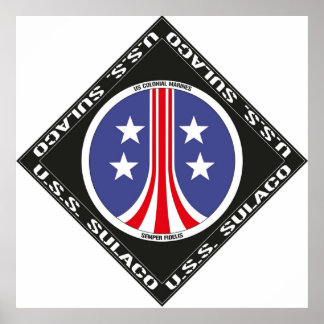 USS Sulaco Colonial Marines Crew Logo Poster