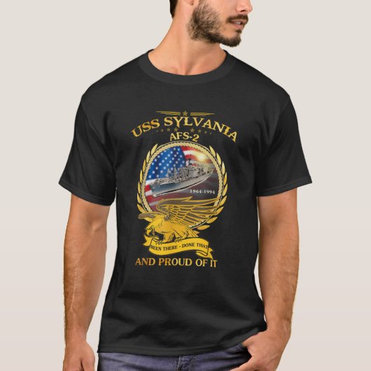 USS Sylvania AFS 2 1964 1994 T Shirt (Vorderseite)