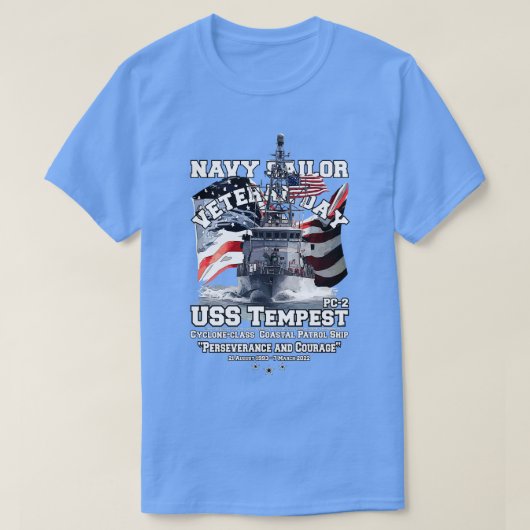 USS Tempest PC2 Küstenwacht T-Shirt (Design vorne)