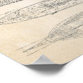 USS TEXAS Blueprint Poster (Ecke)